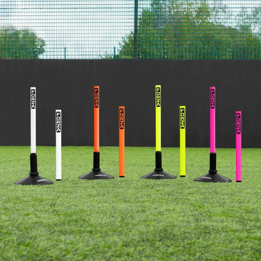 FORZA 1.5ft Mini Slalom Poles - 4x Colours [25mm/34mm] - Pack Of 8