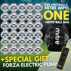 30 Multi-Buy Mitre Impel One 24 Football - Yellow/Black/Grey - Size 5
