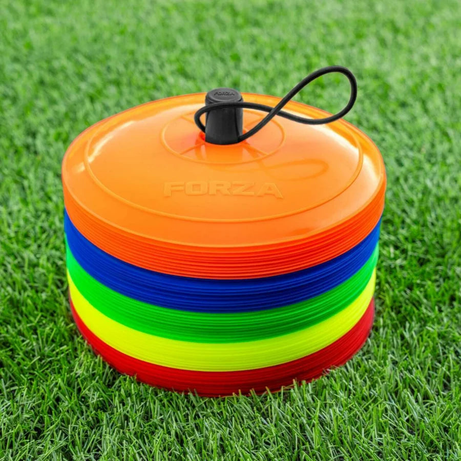 FORZA Near Flat Training Marker Cones [Pack of 50]