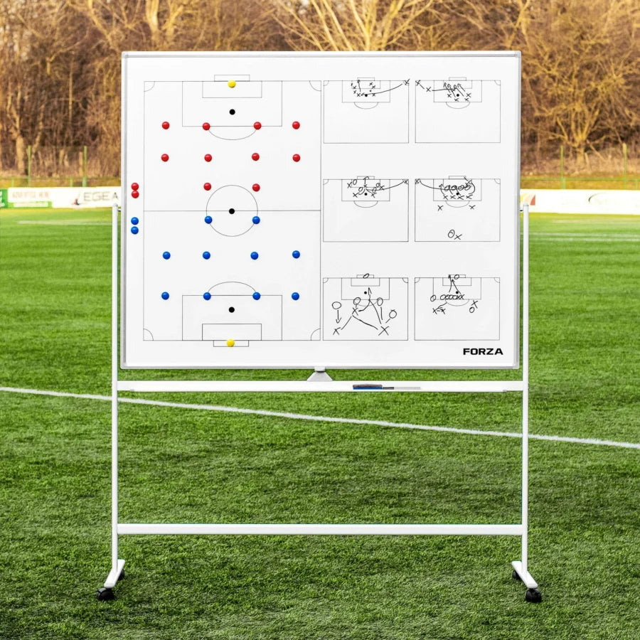 FORZA 150cm x 120cm Double-Sided Wheeled Sport Coaching Whiteboards