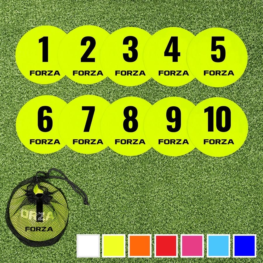 FORZA Numbered Flat Disc Markers [Pack of 10]
