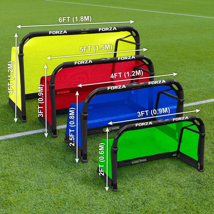 FORZA POD GOAL – PRO ALU50 Folding Football Goal [4x Sizes]