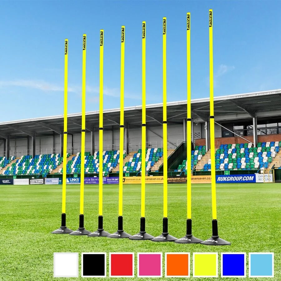 FORZA Telescopic Slalom Poles [Pack of 8] - 8x Colours