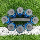 8 FORZA Sports Drink Water Bottles (750ml) & FORZA Stackable Water Bottle Carrier